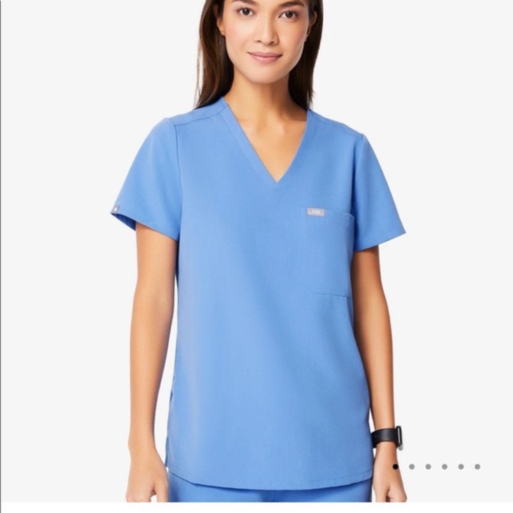 Figs Ceil Blue Scrub Set